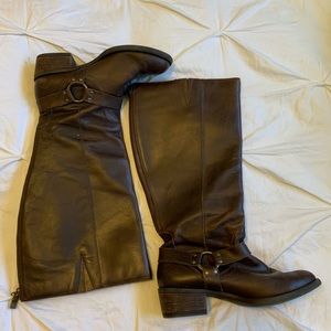 Wide calf riding boots